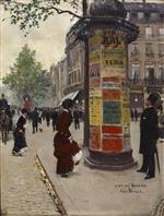 Jean Beraud  - Bilder Gemälde - Paris Kiosk