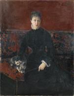 Jean Beraud  - Bilder Gemälde - Portrait of Reine Bourdais