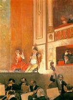 Jean Beraud  - Bilder Gemälde - Representation at the Theatre des Varietes