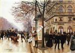 Jean Beraud  - Bilder Gemälde - Street Scene