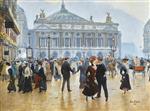 Jean Beraud  - Bilder Gemälde - The Arrival of the Midinettes