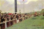 Jean Beraud  - Bilder Gemälde - The Course at Longchamps