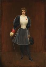 Jean Beraud  - Bilder Gemälde - The Fencer