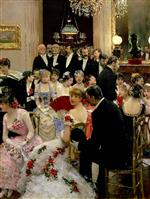 Jean Beraud  - Bilder Gemälde - The Soirée