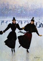 Jean Beraud  - Bilder Gemälde - Women Skating