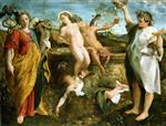 Annibale Carracci - Bilder Gemälde - An Allegory of Truth and Time