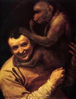 Annibale Carracci - Bilder Gemälde - Man with Monkey