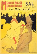 Henri de Toulouse Lautrec - Bilder Gemälde - Moulin Rouge, La Goulue, Plakat