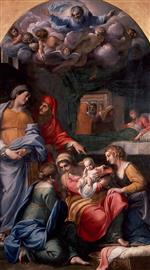 Annibale Carracci  - Bilder Gemälde - The Birth of the Virgin