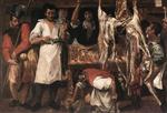 Annibale Carracci  - Bilder Gemälde - The Butcher's Shop