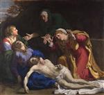 Annibale Carracci  - Bilder Gemälde - The Dead Christ Mourned