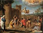Annibale Carracci  - Bilder Gemälde - The Stoning of Saint Stephen