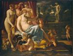 Annibale Carracci  - Bilder Gemälde - Venus Adorned by the Graces