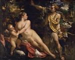 Annibale Carracci  - Bilder Gemälde - Venus, Adonis and Cupid
