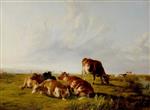 Thomas Sidney Cooper - Bilder Gemälde - Afternoon in the Meadows