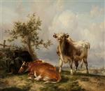 Thomas Sidney Cooper  - Bilder Gemälde - Cattle and Sheep