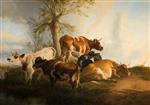 Thomas Sidney Cooper  - Bilder Gemälde - Cattle Scene