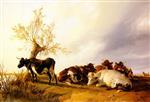 Thomas Sidney Cooper  - Bilder Gemälde - Dairy Cows Resting