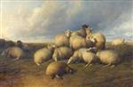 Thomas Sidney Cooper  - Bilder Gemälde - Gathering Clouds