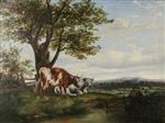 Thomas Sidney Cooper  - Bilder Gemälde - Highland Cattle by a Stream