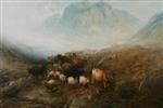 Thomas Sidney Cooper  - Bilder Gemälde - Over the Braes of Balquhidder (Perthshire)