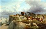 Thomas Sidney Cooper  - Bilder Gemälde - Peace and War