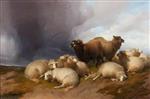 Thomas Sidney Cooper  - Bilder Gemälde - The Approaching Storm