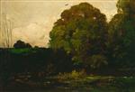 Charles Francois Daubigny - Bilder Gemälde - A Pond in Morvan