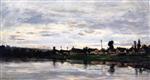 Charles Francois Daubigny - Bilder Gemälde - Along the Seine