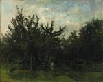 Charles Francois Daubigny - Bilder Gemälde - An Apple Orchard