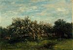 Charles Francois Daubigny - Bilder Gemälde - Apple Blossoms