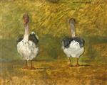 Charles Francois Daubigny - paintings - Avant et après le vote