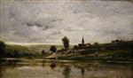 Charles Francois Daubigny - Bilder Gemälde - Banks of the Oise