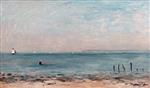Charles Francois Daubigny - Bilder Gemälde - Beach at Villerville, France