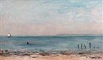 Charles Francois Daubigny - paintings - Beach at Villerville, France