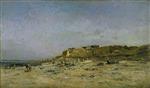 Charles Francois Daubigny - paintings - Beach at Villerville, Normandy