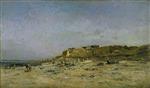 Charles Francois Daubigny - Bilder Gemälde - Beach at Villerville, Normandy