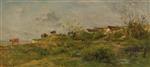 Charles Francois Daubigny - Bilder Gemälde - Cows on Pasture at Villerville