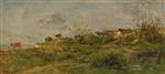 Charles Francois Daubigny - paintings - Cows on Pasture at Villerville