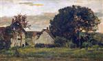 Charles Francois Daubigny - paintings - Evening