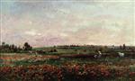 Charles Francois Daubigny - Bilder Gemälde - Fields in the Month of June