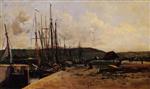 Charles Francois Daubigny - Bilder Gemälde - Fishing Port