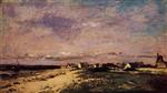 Charles Francois Daubigny - paintings - French Coastal Scene