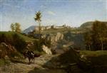 Charles Francois Daubigny  - Bilder Gemälde - Landscape near Crémieu