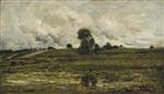 Charles Francois Daubigny  - Bilder Gemälde - Rising Ground near Villeneuve-St Georges
