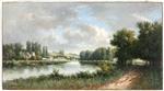 Charles Francois Daubigny  - Bilder Gemälde - River landscape