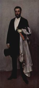 James Abbott McNeill Whistler - Bilder Gemälde - Portrait des Theodore Duret