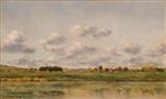 Charles Francois Daubigny  - Bilder Gemälde - The Banks of the Loing
