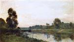 Charles Francois Daubigny  - Bilder Gemälde - The Banks of the Oise