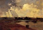 Charles Francois Daubigny  - Bilder Gemälde - The Banks of the River